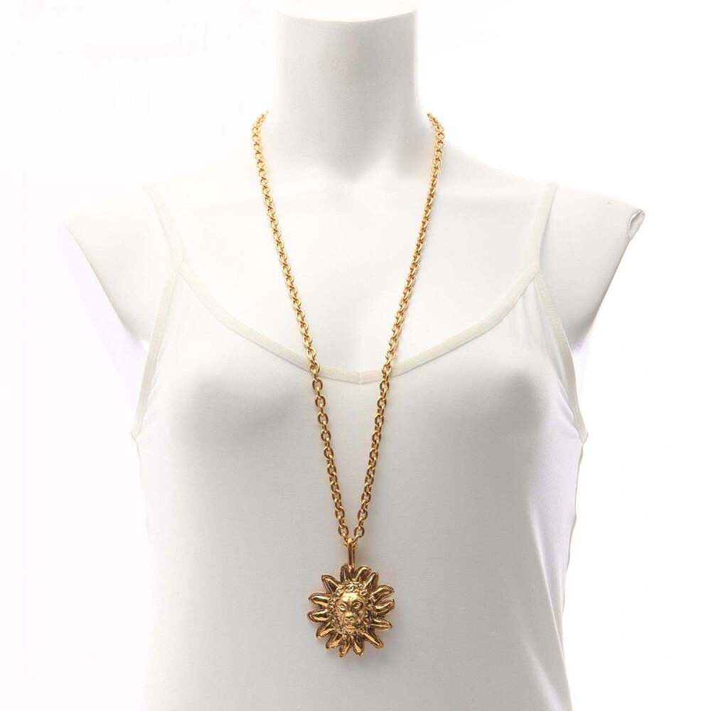 CHANEL Authentic Gold Logo Necklace - Picture 5 of 7